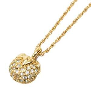 Christian Dior Dior Fruit Chain Pendant Necklace, Gold Plated, Rhinestones, W...